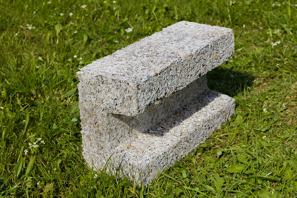 Арболитовый блок u для перемычек и армопояса 